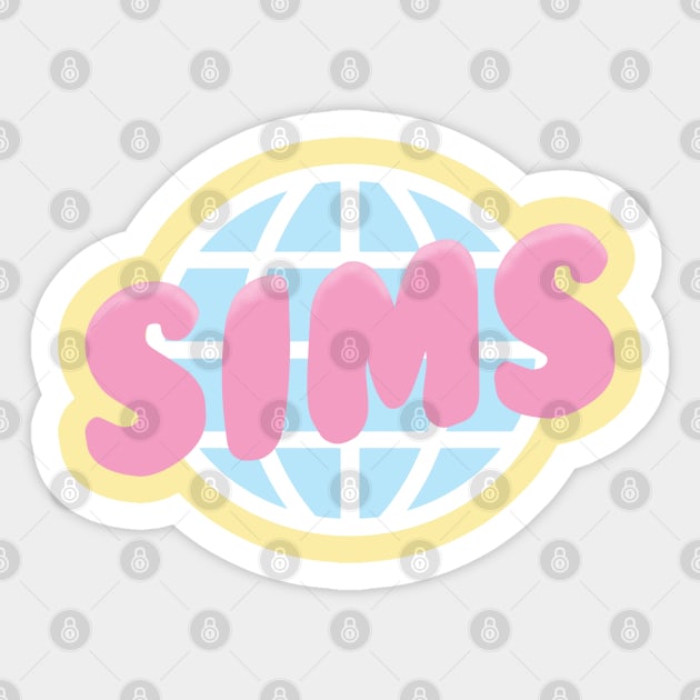 Planet Sims Sticker by gnomeapple